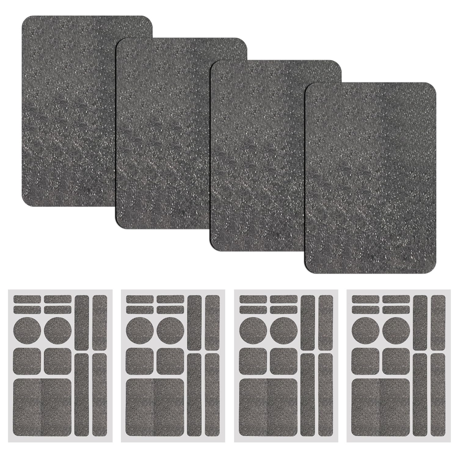 8 Pieces Gravel Grain Anti-Slip Stickers, Mobile Phone Stickers, Safety Tape Sticker Strips, Anti-Skid Textured Stickers, Anti-Slip Tape, Anti-Slip Grip Tape