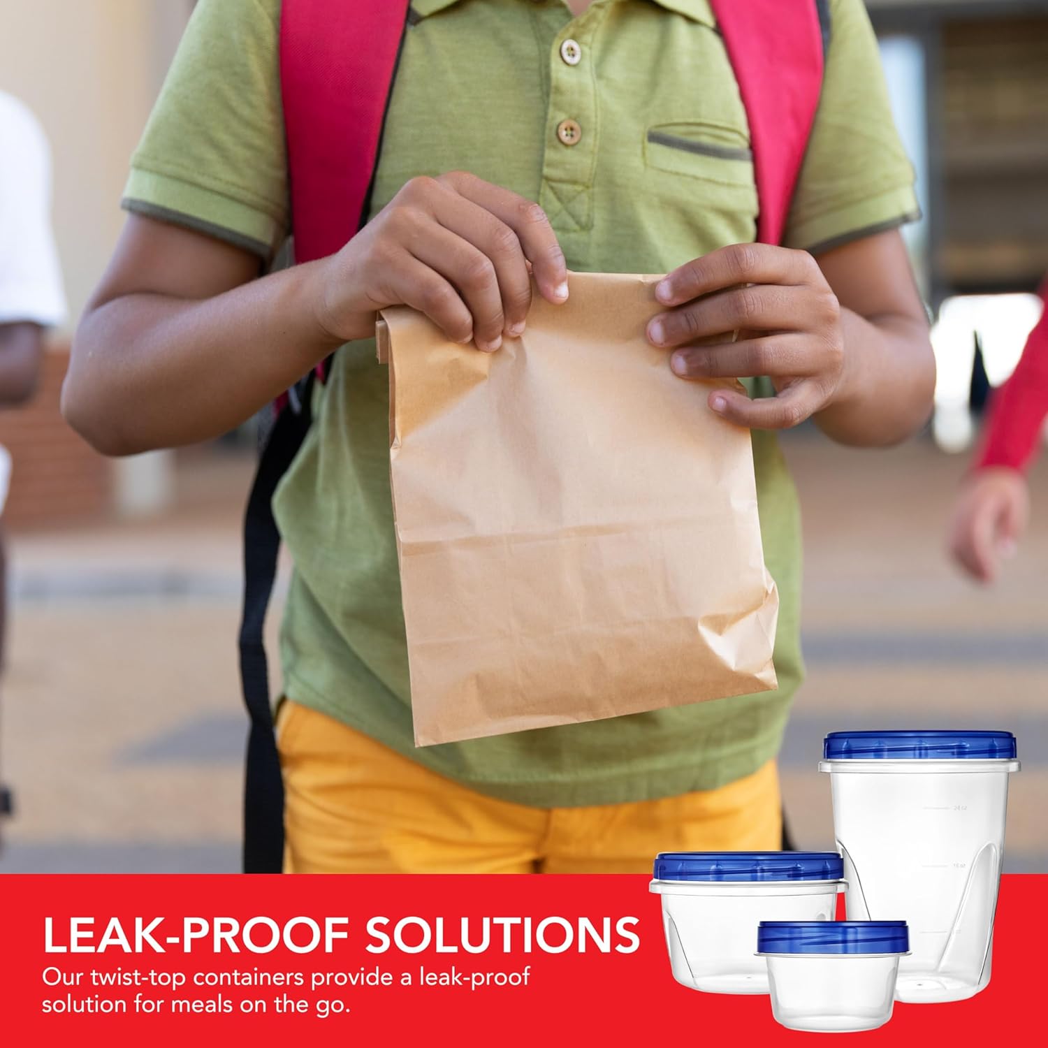 Stock Your Home 32oz Plastic Containers with Twist Top Lids (6 Pack), Quart Freezer Containers with Lids for Leftover Food, Airtight Reusable Soup Containers, Microwave and Dishwasher Safe - Image 8