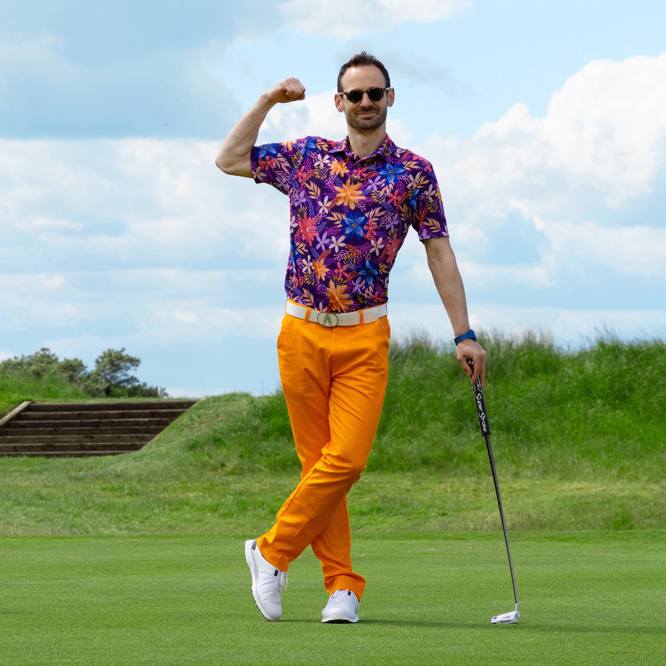 Royal & Awesome Camisas Polo de Golf para Hombre, Camisetas de Golf