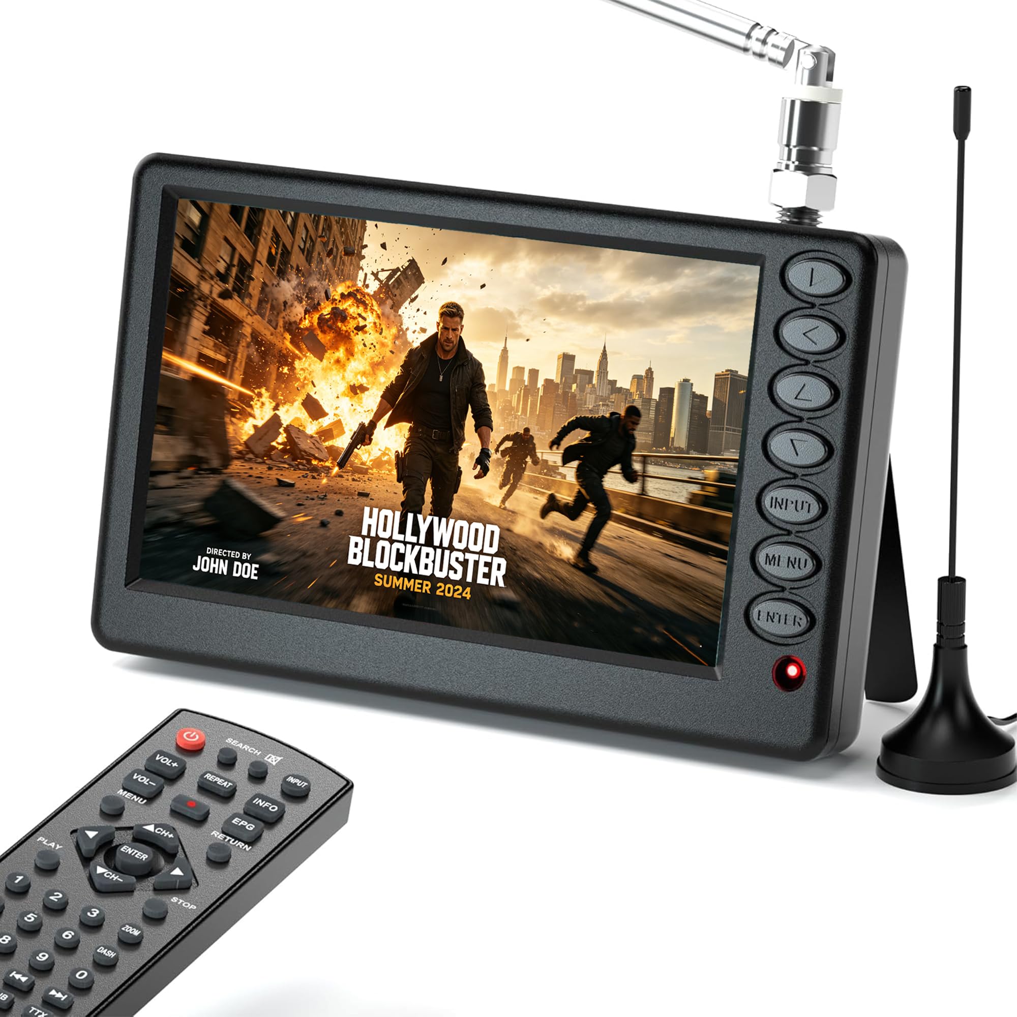 ポータブルテレビ リモコン付き Amazon | VQP 5インチポータブルミニテレビ 車用 ポケットバッテリー
