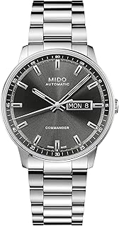 Commander DatoDay - Swiss Automatic Watch for Men - Sunray‑Satin‑Finished Dial - 40mm Stainless Steel Case