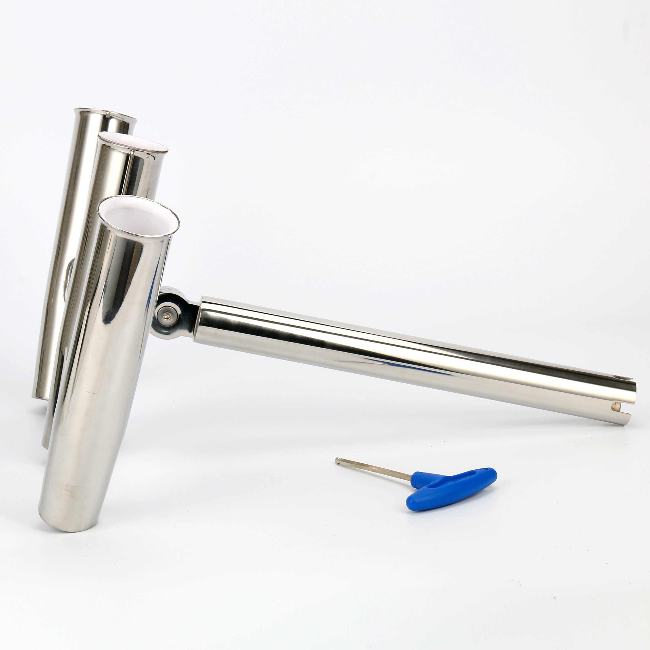 Amarine Made Silver Highly Polished Stainless Steel Trident Outrigger