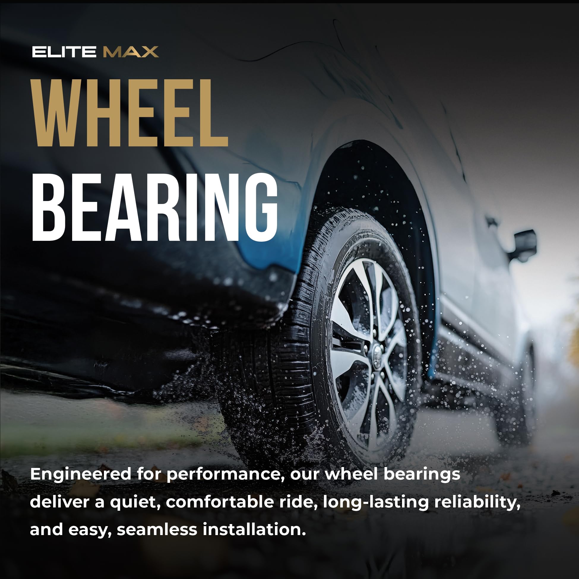 Max Advanced Brakes - Apex1 Rear Wheel Bearing Hub Assembly for 2006-2018 Toyota Rav4 Compatible with Lexus NX200t NX300 NX300h AWD, Wheel Bearing Hub Assembly Replacement w/ABS — view 2