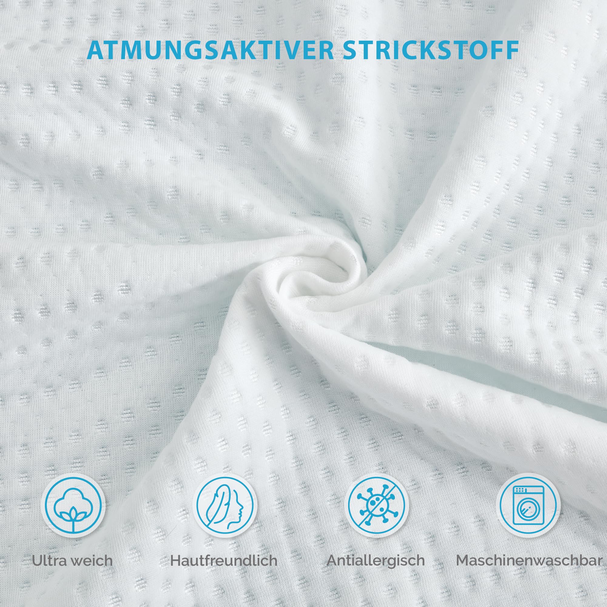 Degrees of Comfort Coprimaterasso 140x200 cm, 10cm H, 2 durezze H2 e H3, memory foam gel per divano letto camper.