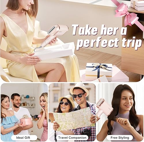 Miniatura 7 de Secador de pelo, 260,000 RPM de doble canal de alta velocidad con difusor, 4 ajustes de temperatura4 velocidades y cable de 8 pies secador de pelo