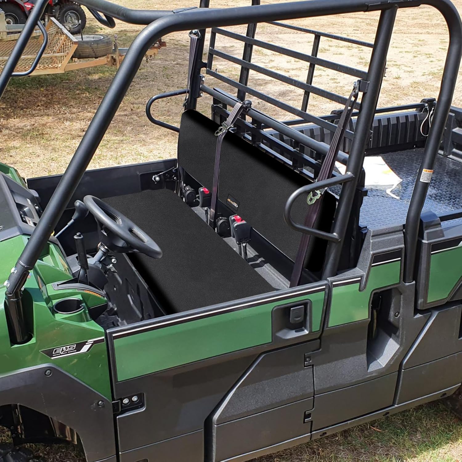 MDPROMCP Mule Seat Covers Compatible with Kawasaki Mule PRO-FXT FX DXT DX 2015-2023 Waterproof 1680D Fabric Adjustable Elastic Hem - Durable UTV Mule Bench Seat Covers