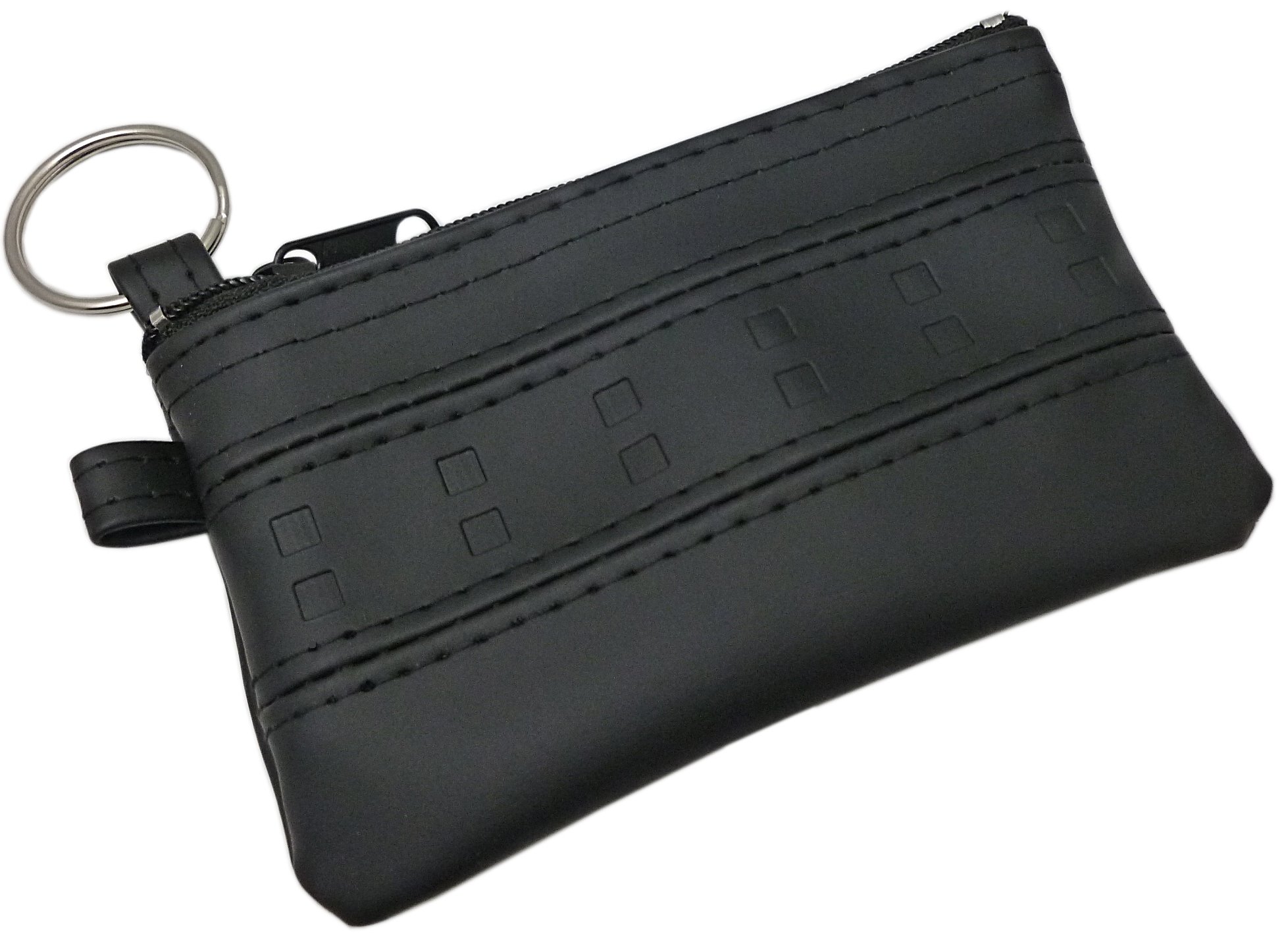 myledershopKey Pocket with 1 Zipper Compartment in Black