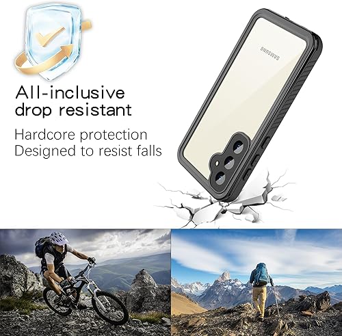 Miniatura 9 de Funda impermeable para Samsung Galaxy A03S con protector de pantalla integrado, resistente al agua, a prueba de polvo, a prueba de golpes, a prueba