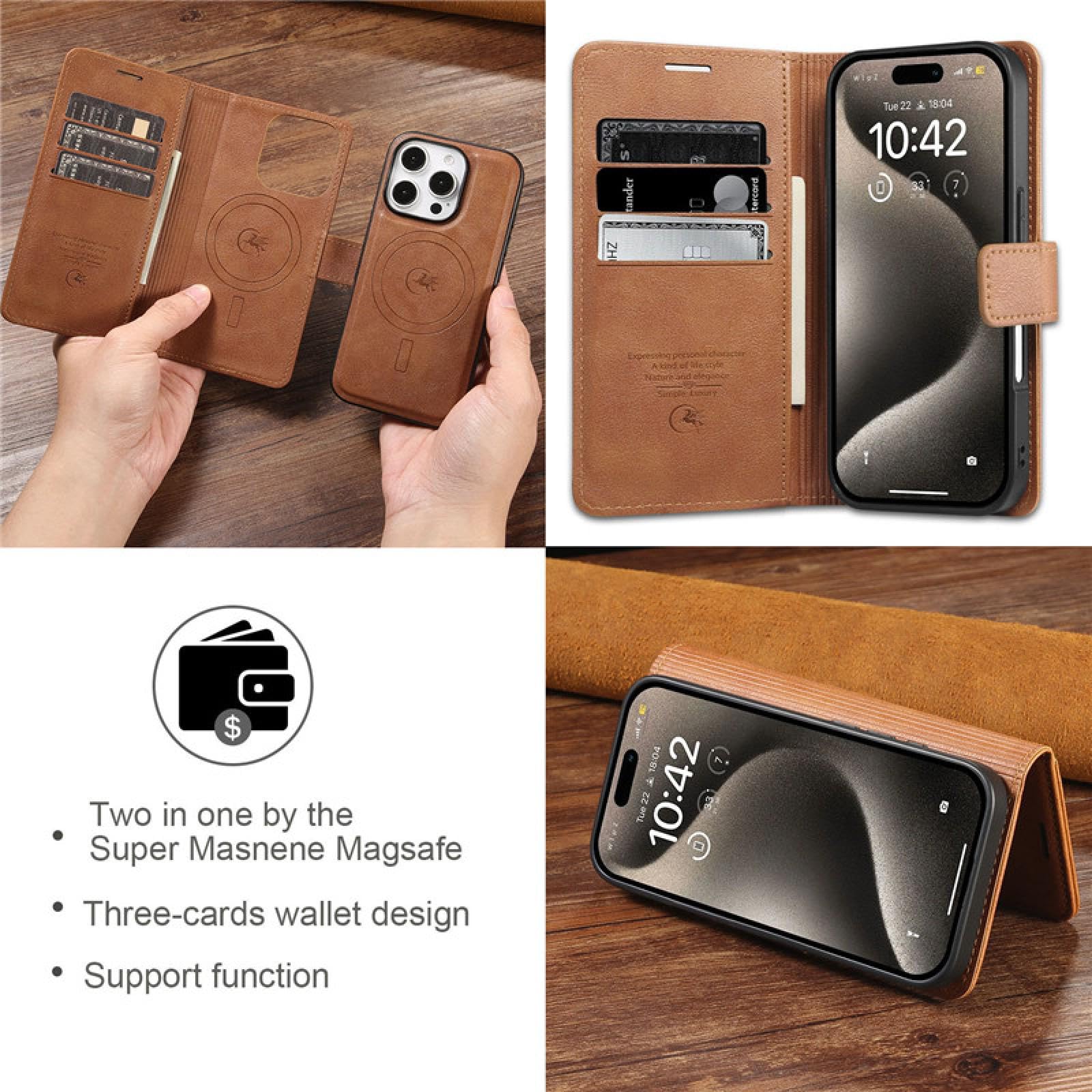Do Samsung A53(5G) Skórzany portfel etui magnetyczne etui z ładowaniem bezprzewodowym (do Samsung A53(5G)/czerwony)