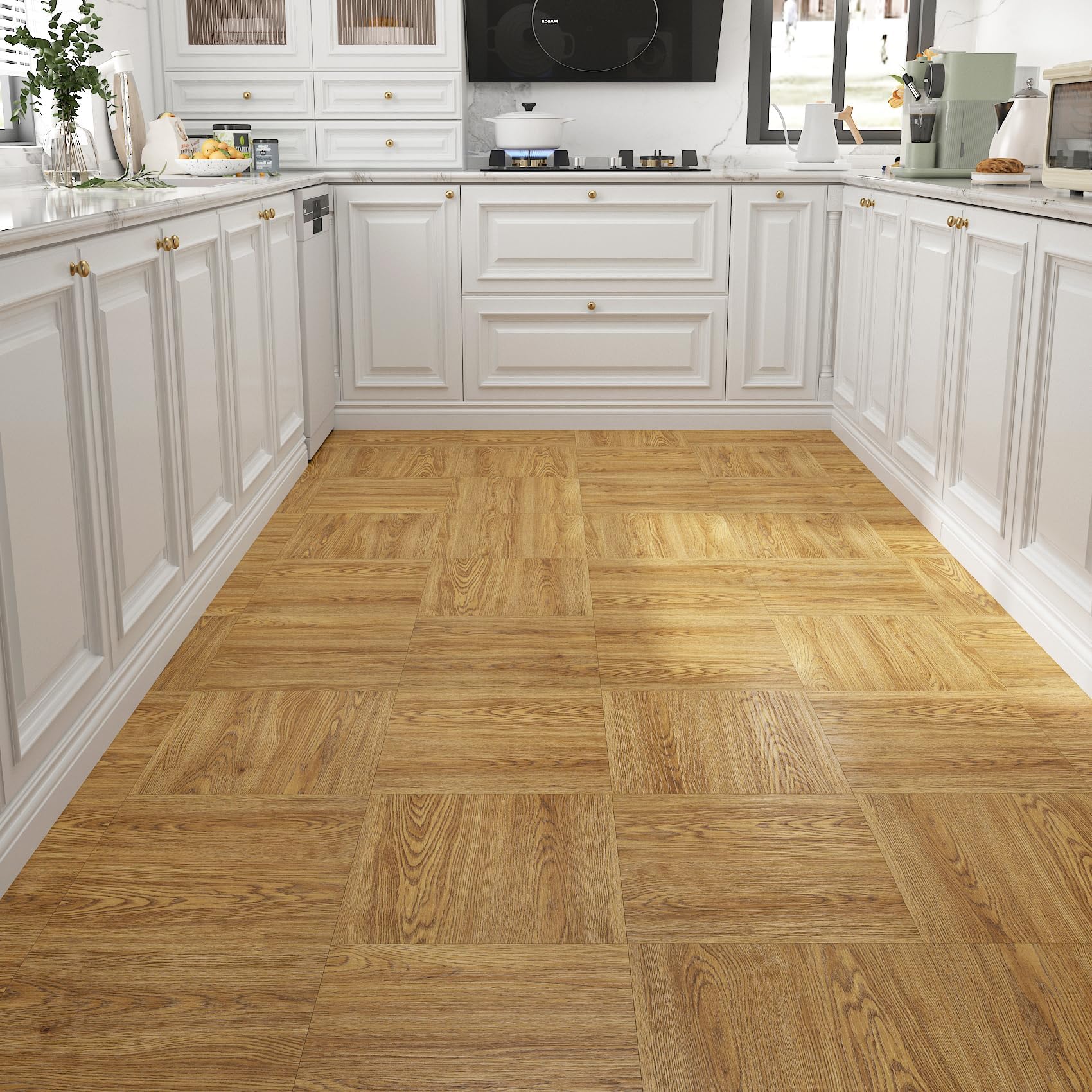 Decotalk Pavimento Adesivo Per Interni Lavabile Effetto Legno 30x30cm 3 Pezzi 0,27m² Piastrelle Adesive Pavimento BagnoRivestimento Parete Legno Pavimentazione Autoadesiva Rivestimento Per Interni