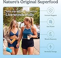 Vista 5 de WONDERCOW Cápsulas de calostro suplemento para la salud intestinal, apoyo inmunológico, recuperación muscular y bienestar Superalimento