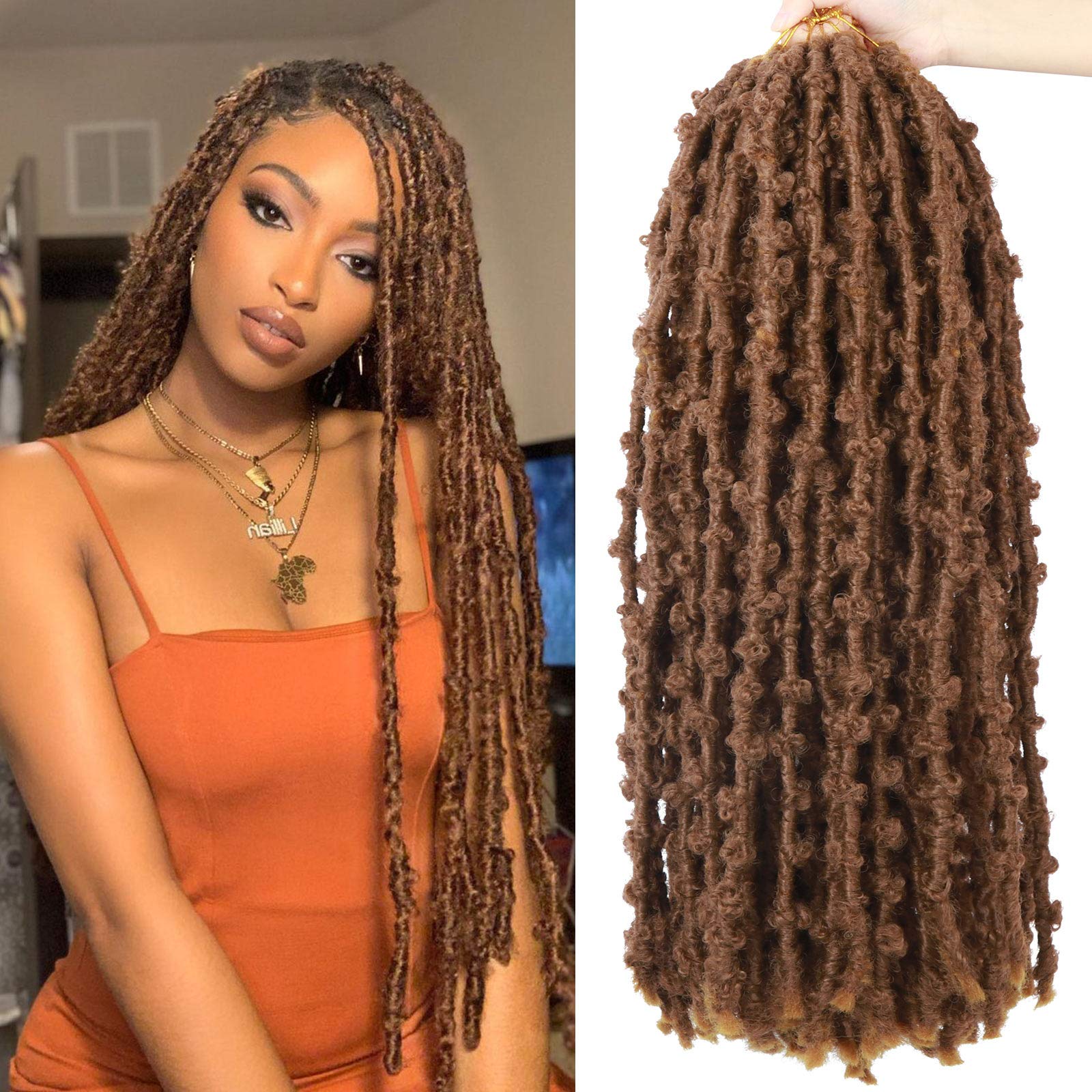 Buy 24 Inch Butterfly Locs Crochet Hair 6 Packs Distressed Butterfly