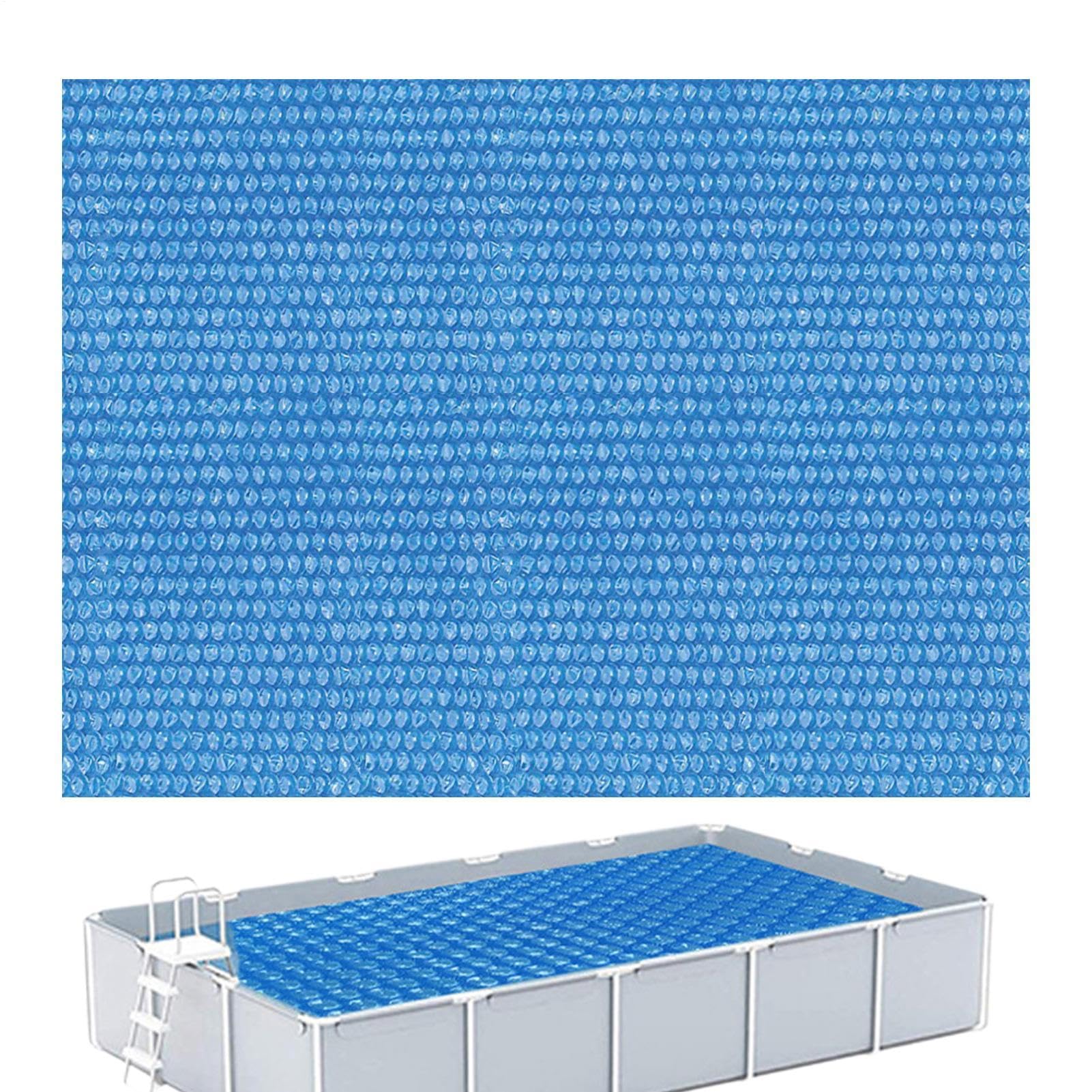 Rectangle Pool Bubble Cover, Rectangle Swimming Pool Solar Cover, Heat Insulation Pools Protective Lid, For Yard Garden Summer Backyard Home Outdoor Party