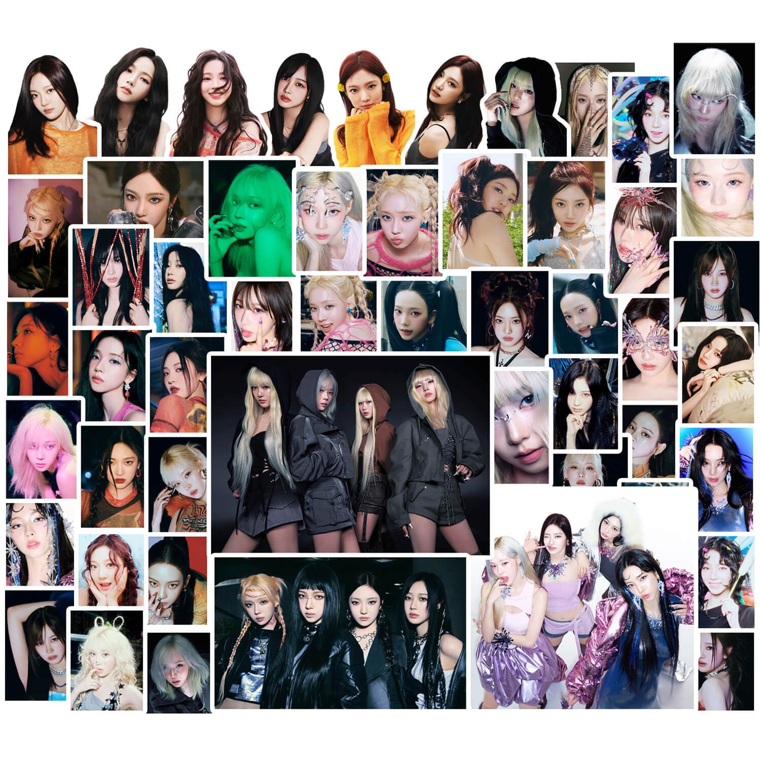 PYAJUUAespa Stickers Pack 100pcs Aespa Armageddon Sticker Aesapa Waterproof Stickers Aespa Merch Karina Stickers Winter Stickers Giselle Stickers NINGNING Stickers