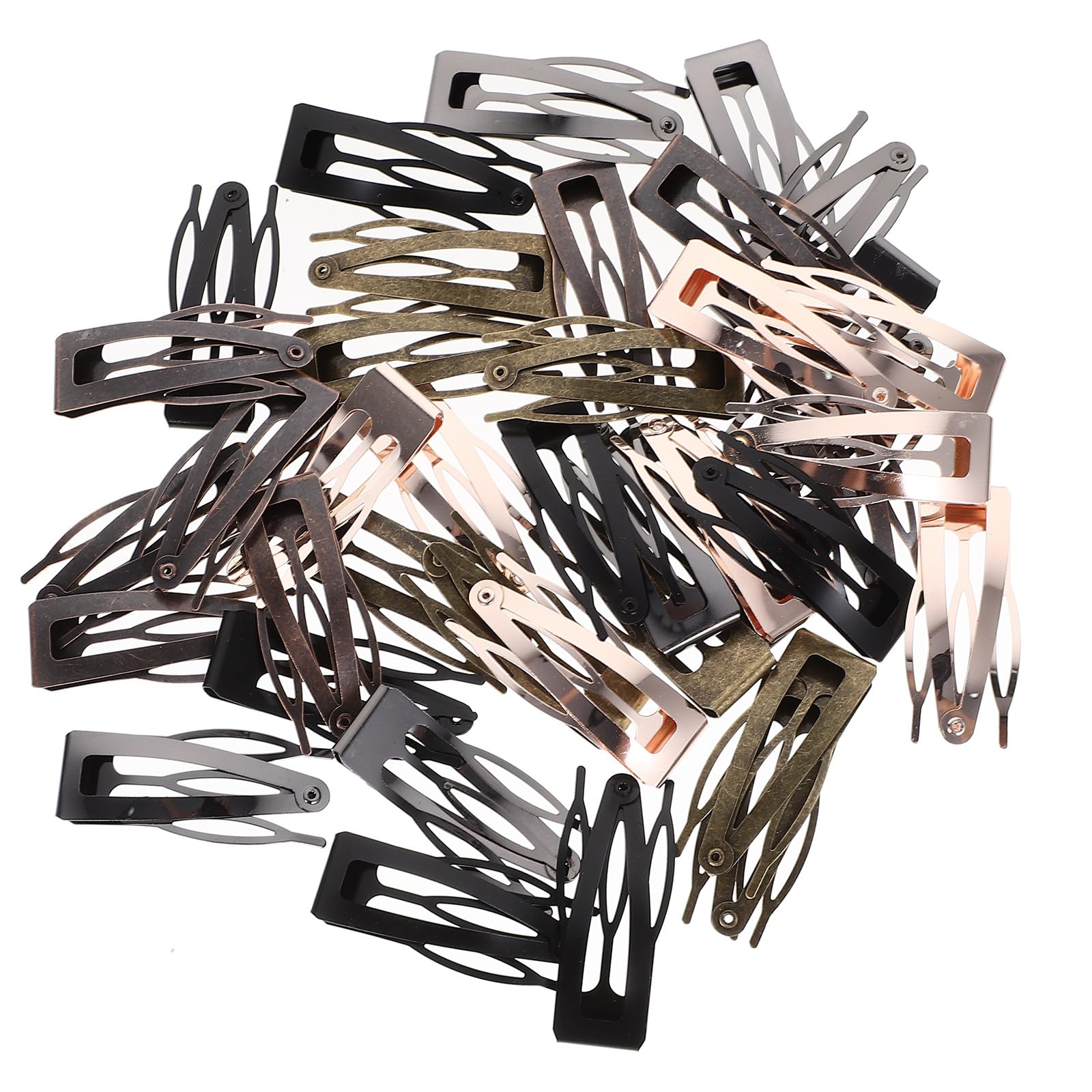 Veemoon Metall Haarspangen Stabiles Haarstyling Zubehör mit Schnappverschluss 40 Stück Kreative und Elegante Haarklammern für Damen und Mädchen
