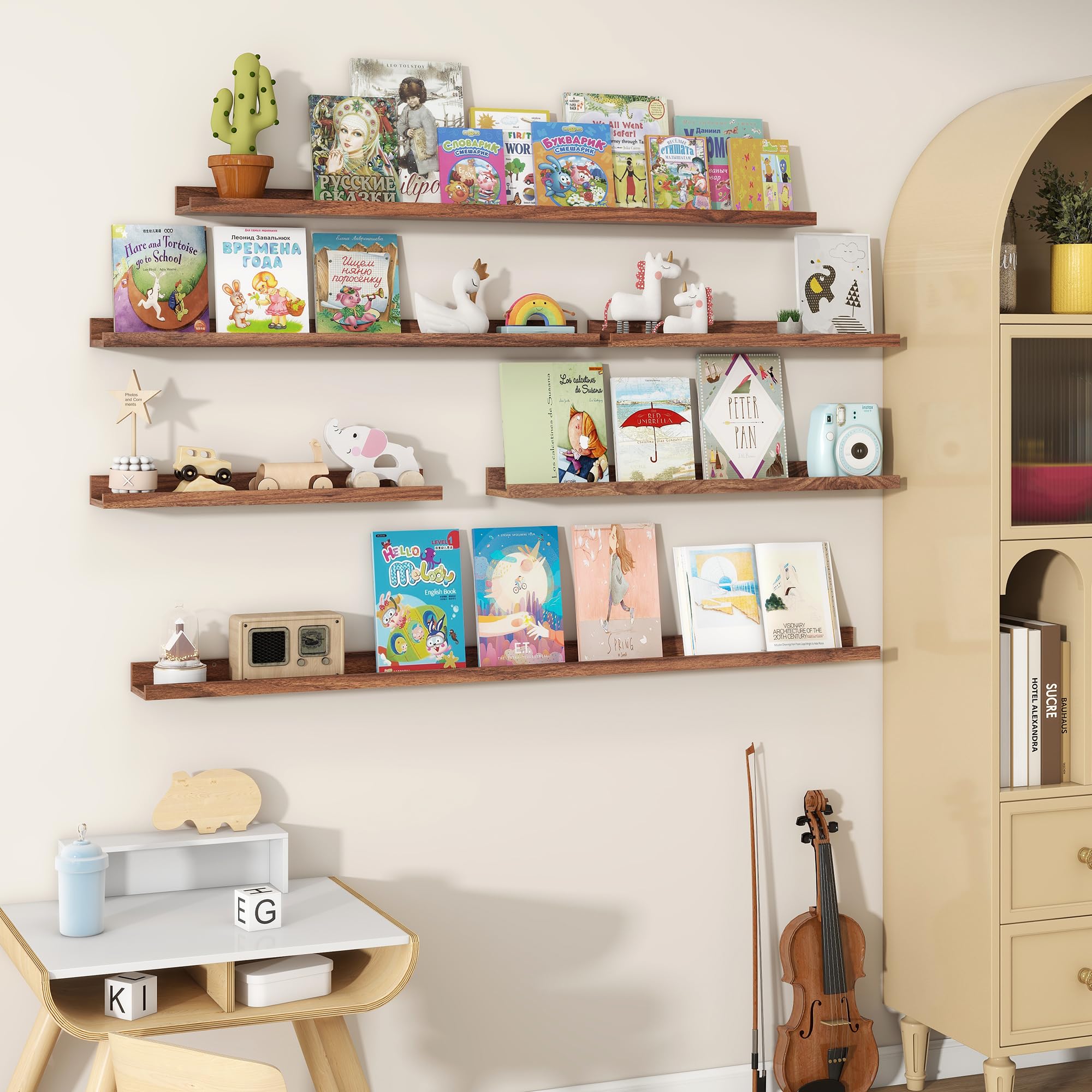 Amazon.com: Fun Memories Picture Ledge Shelves Set of 2, 32 Inch