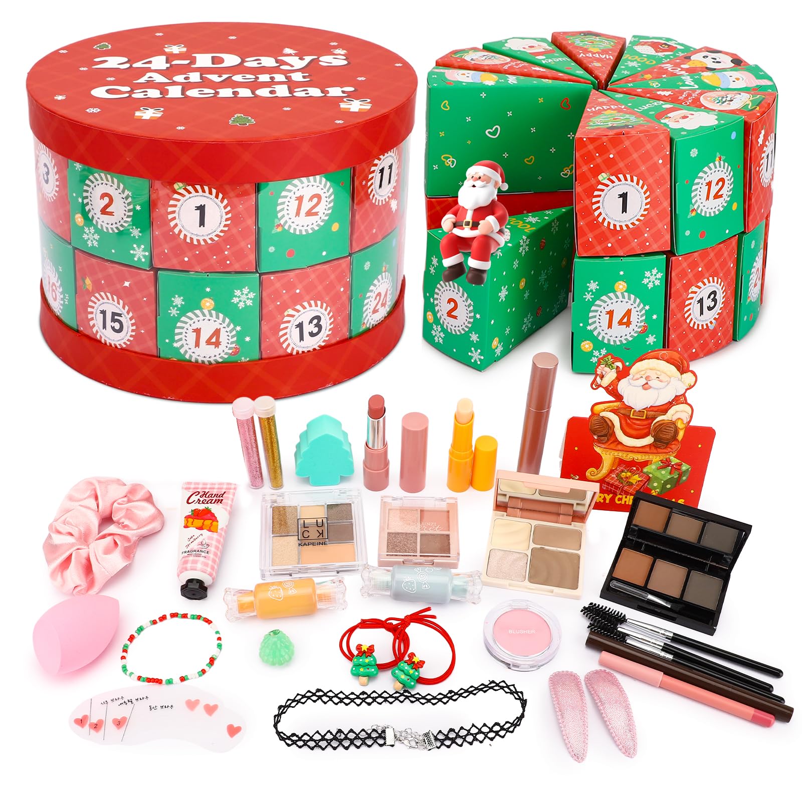 Erinde Makeup Advent Calendar 24 Days Beauty Cosmetics Kit 24Days