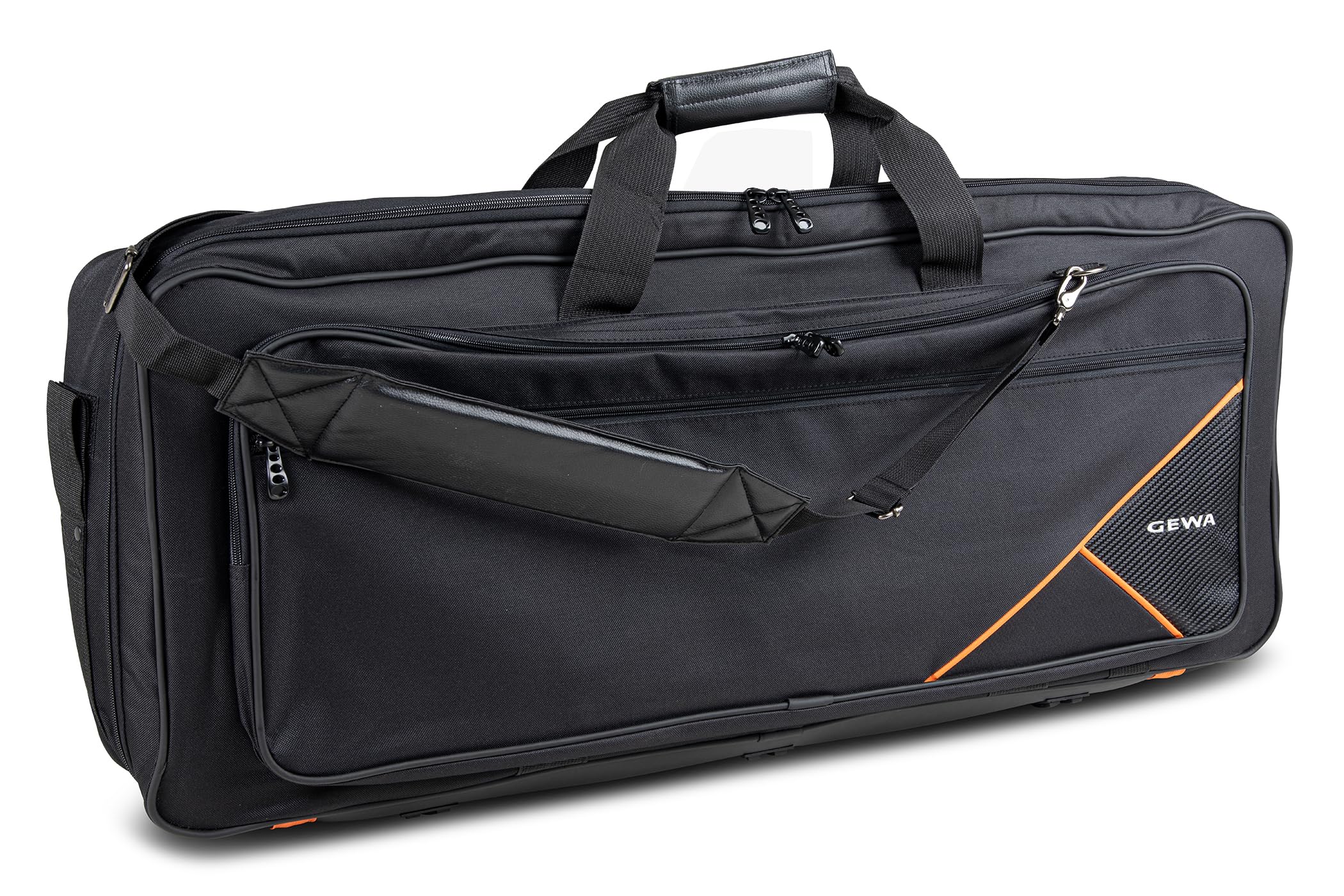 Gewa Keyboard Gig-Bag Premium, F 85x32x10 cm, resistente agli strappi e all'acqua, Cordura 600 Denier, imbottitura in schiuma ad alta densità, moschettone in metallo, targhetta identificativa