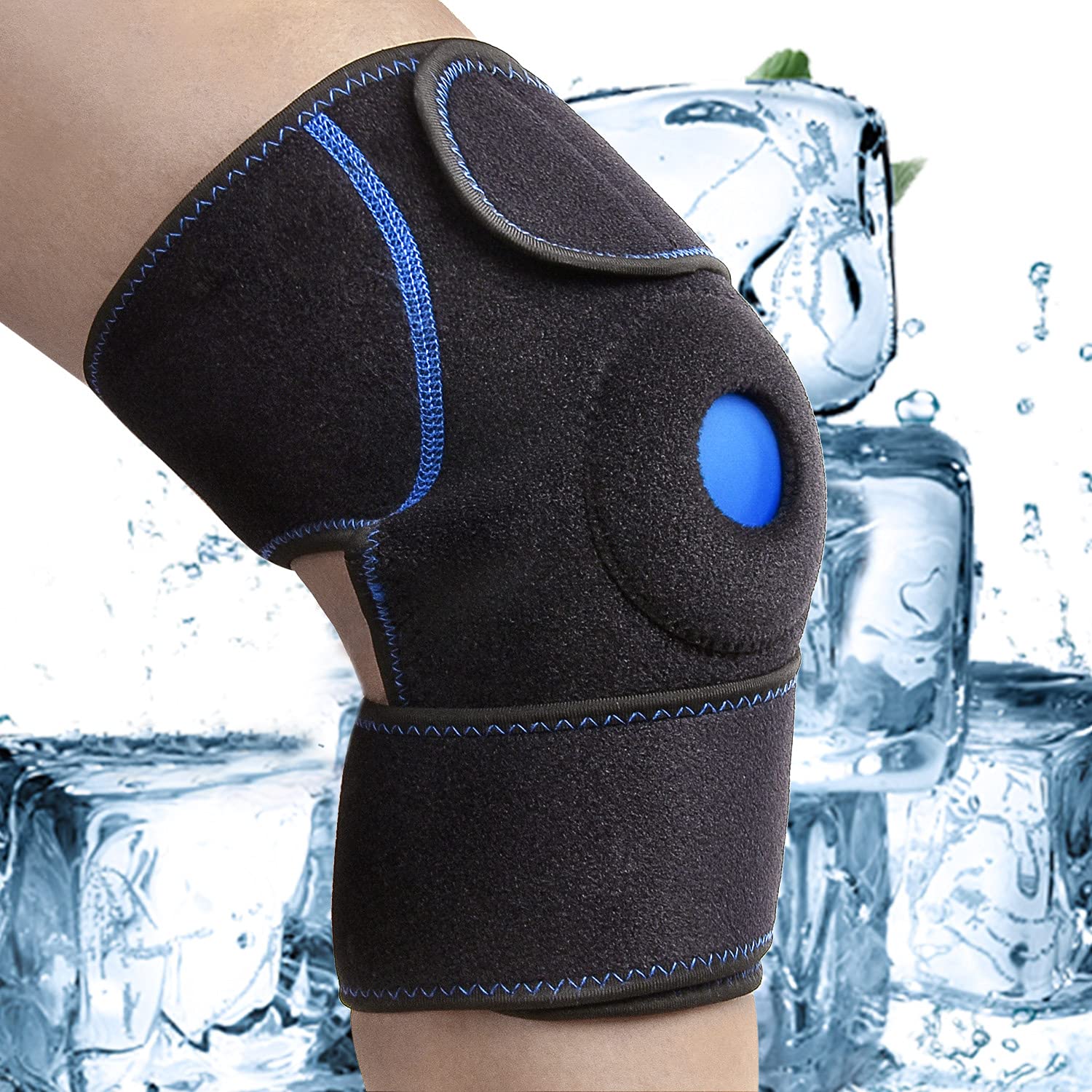 Buy DIANMEI Knee Ice Pack Wrap for Knee Pain Relief, Hot & Cold Therapy