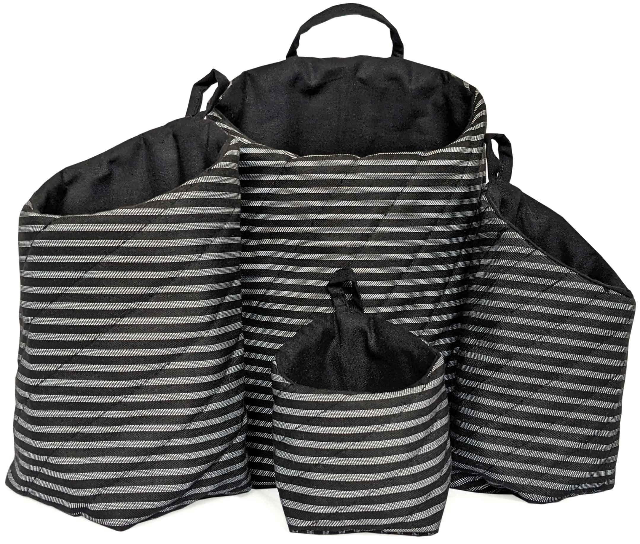 PEC Eco Friendly Fabric Pod | Small & Cute Hanging Organizer for Home | Office | Kitchen | Hostel | Study Area | Car | Mobile (Combo | Pack of 4) 1