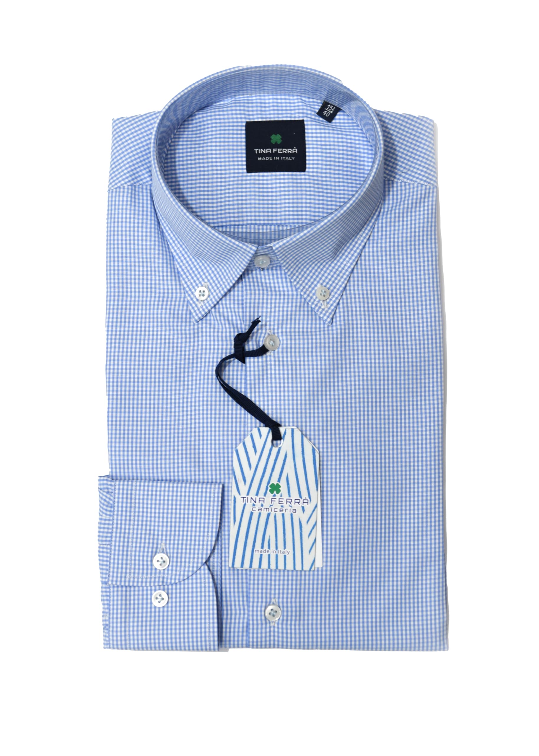 Camicia Uomo a Quadretti, Camicia Uomo Elegante Regular Fit, Camicie Quadri Uomo Manica Lunga, Colletto Button Down, 100% Made in Italy