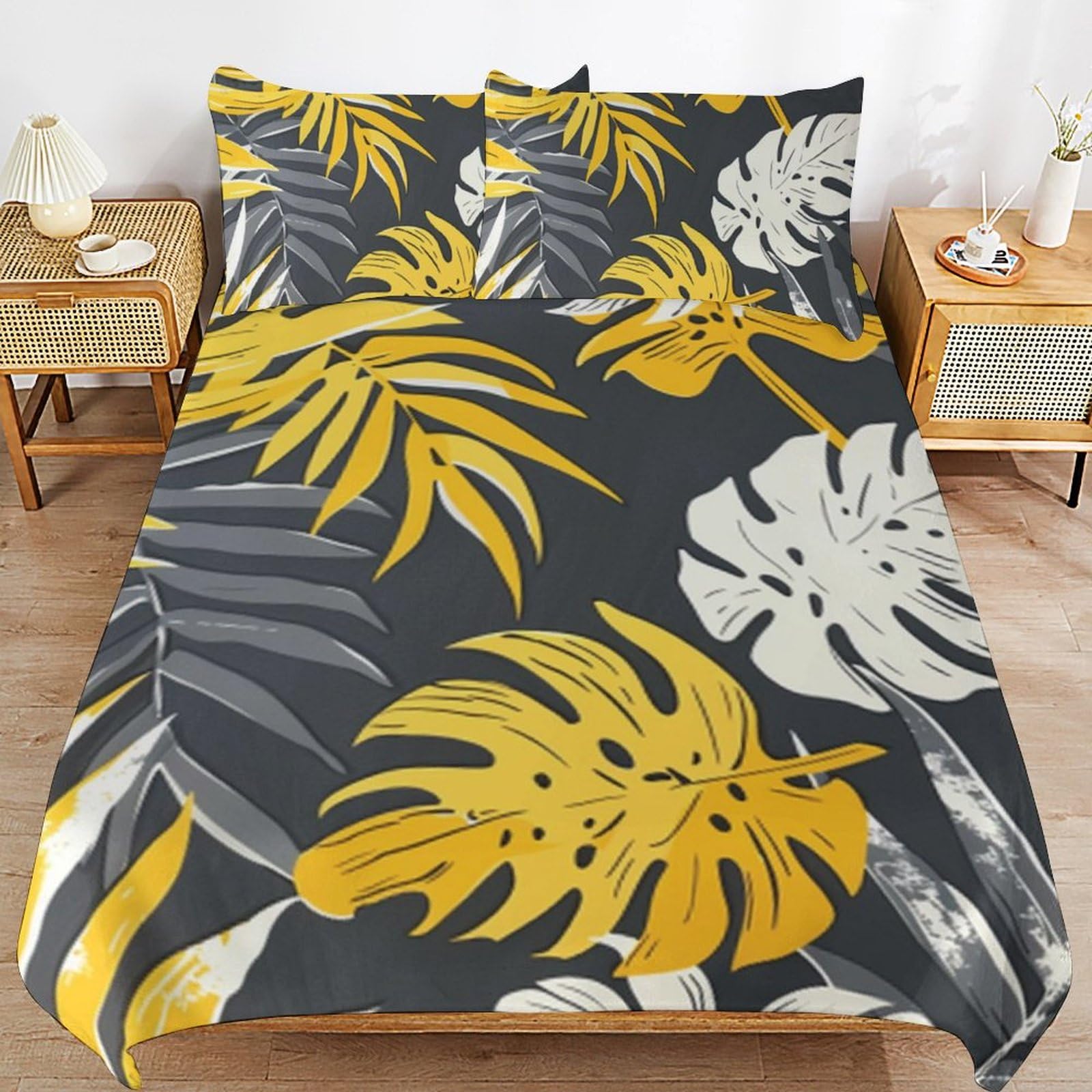 Ropa de cama con cremallera fácil de lavar para dormitorio selva 3D