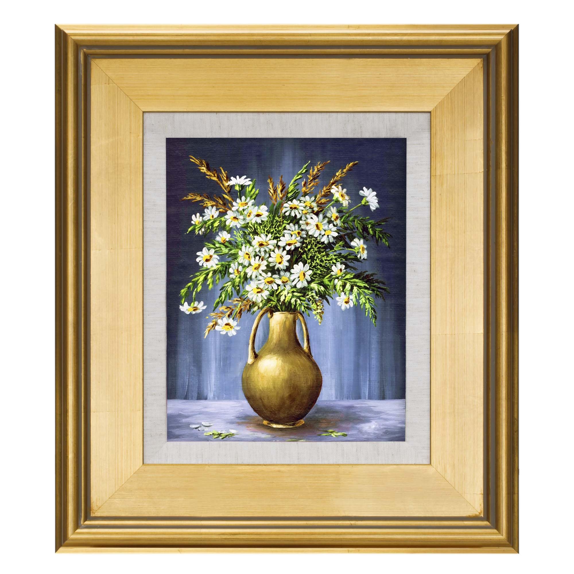 Creative Mark Plein Air - Cornice portafoto in legno con fodera in lino, 40,6 x 50,8 cm