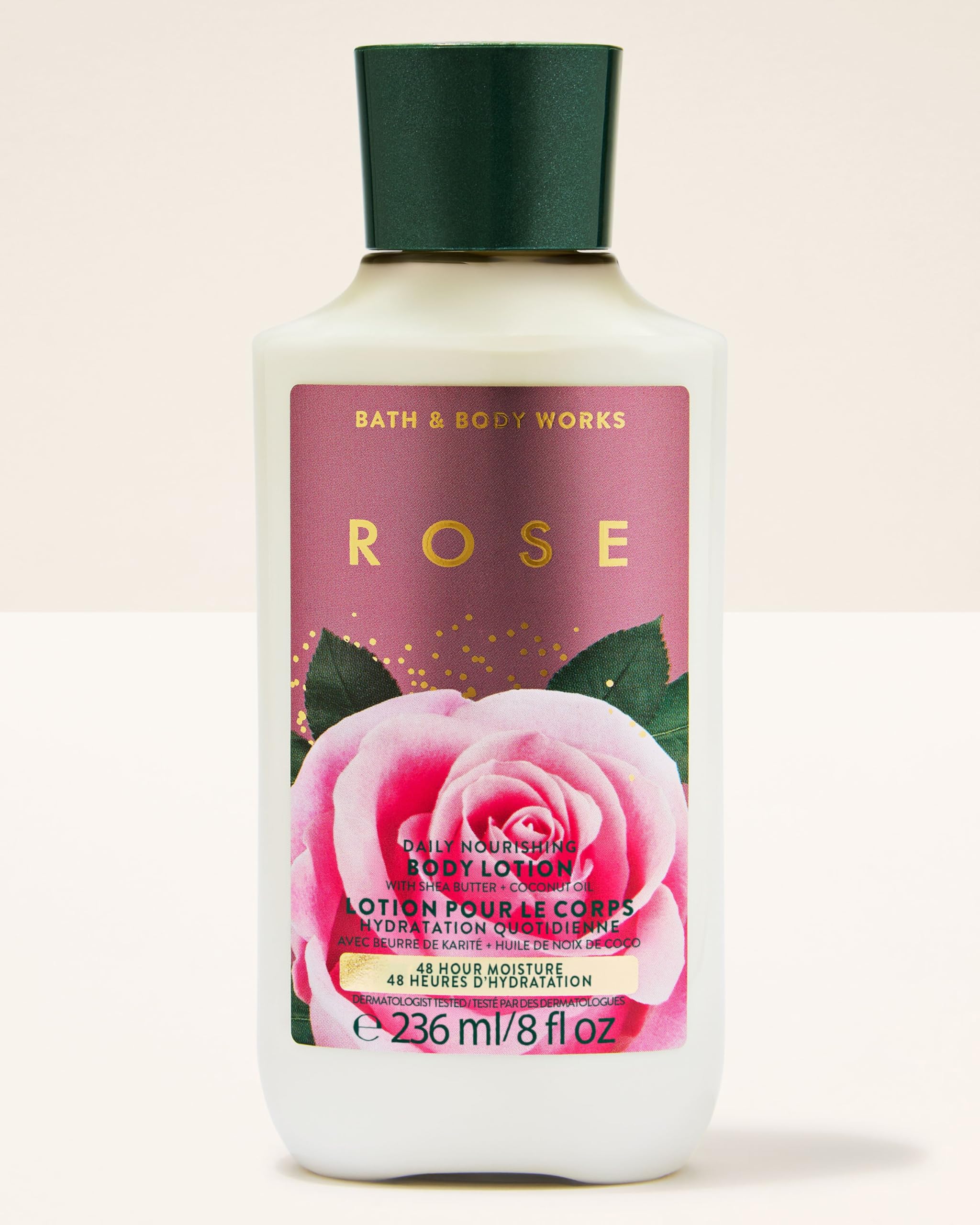 Bath & Body Works Rose Body Lotion (Shea Butter + Coconut Oil) | 48Hr Moisture | 236 ml / 8 fl oz | | Fragrance - Botanicals & Blooms | Gender - Women