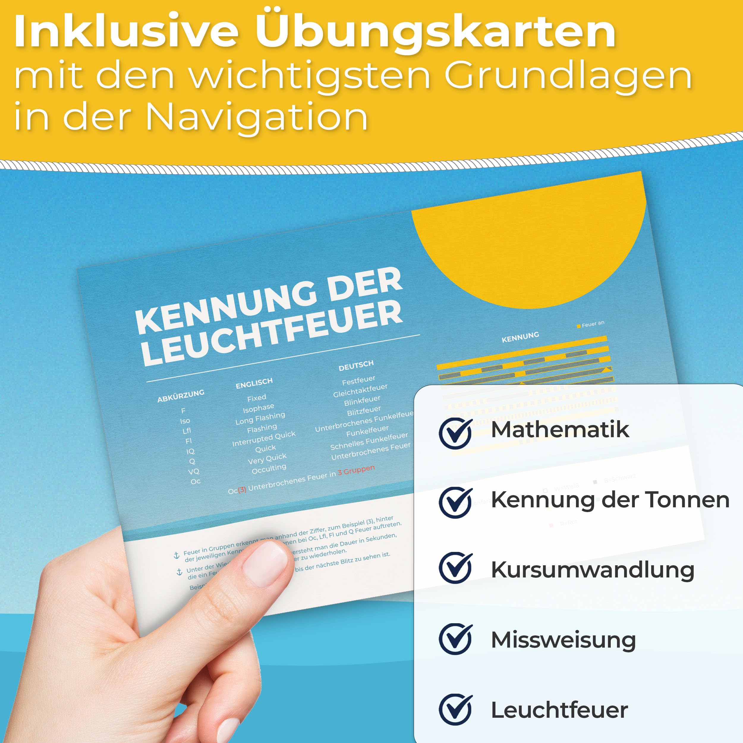 Navigationsbesteck für den Sportbootführerschein I SBF See & Binnen l SKS See l Set