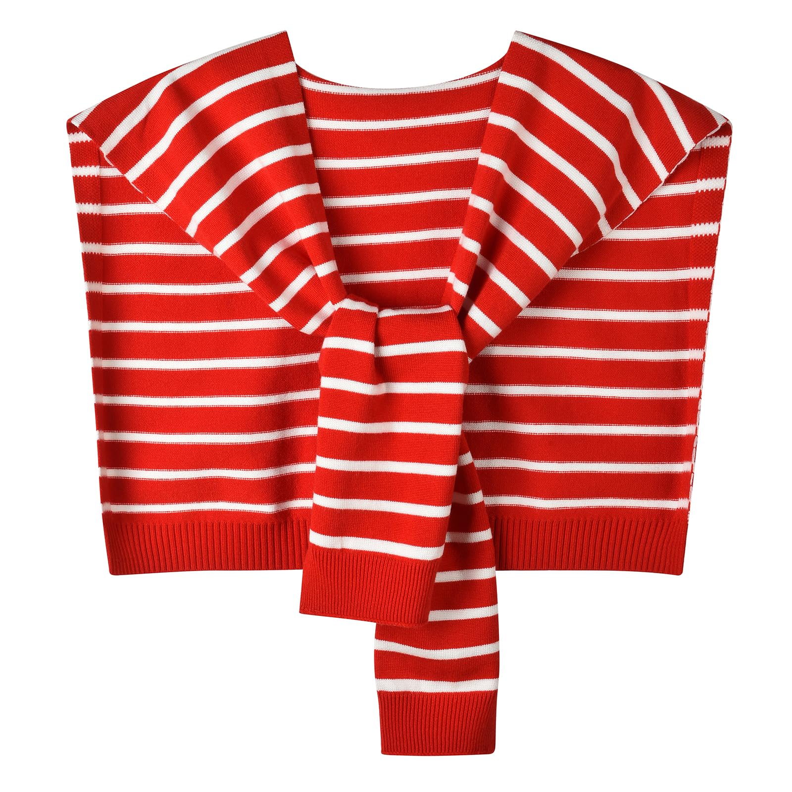 WaJuemy Sweater Shawl Wraps for Women Sweater Knitted Knotted Shawls Travel Casual Scarf Cape Shoulder Tops Fashion Wrap