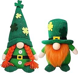 St Patricks Day Decorations St Patricks Day Accessories - Leprechaun Doll Irish Plush Gnomes Decorations for Home Saint Patrick Day Decorations Ornament Table Centerpiece