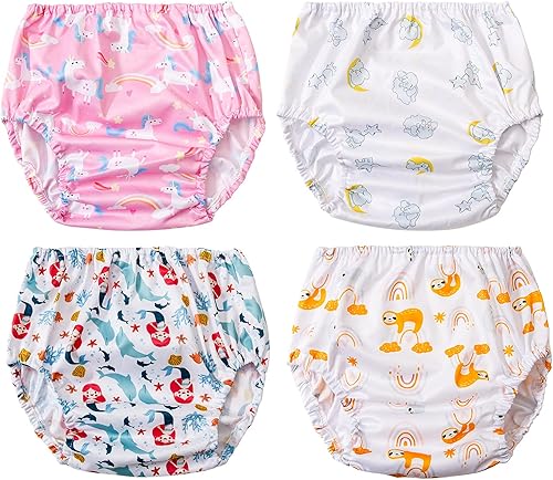 Funda de pañales impermeable para pantalones de plástico para niños pequeños, buena ropa interior de plástico elástica para niños pequeños, ropa