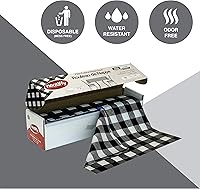 Vista 8 de Neatiffy Rollo de mantel de plástico desechable 54 pulgadas x 108 pies Mantel para mesas rectangulares, cuadradas, redondas ovaladas picnic