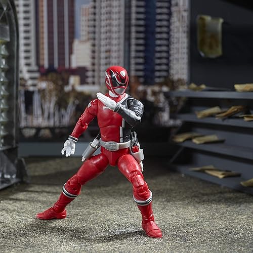 Miniatura 5 de Power Rangers Lightning Collection S.P.D. Red Ranger Figura de acción coleccionable de 6 pulgadas con accesorios