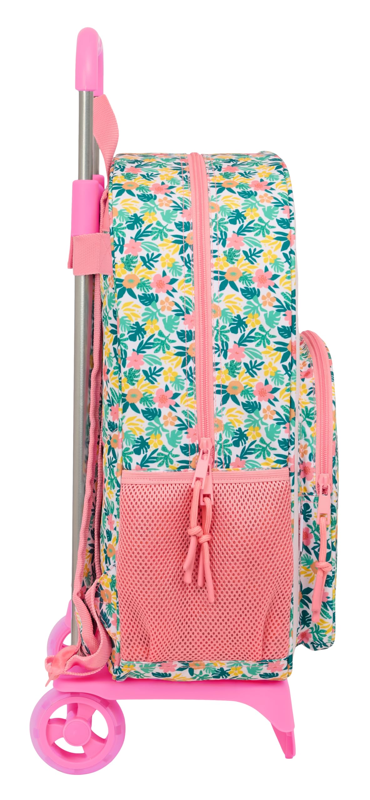 VAIANA - Mochila Escolar Grande con Carro, Mochila Niño, Mochila Infantil, Adaptable a Carro, Ideal para Niños en Edad Escolar, Cómoda y Versátil, Calidad y Resistencia, 33x15x42 cm