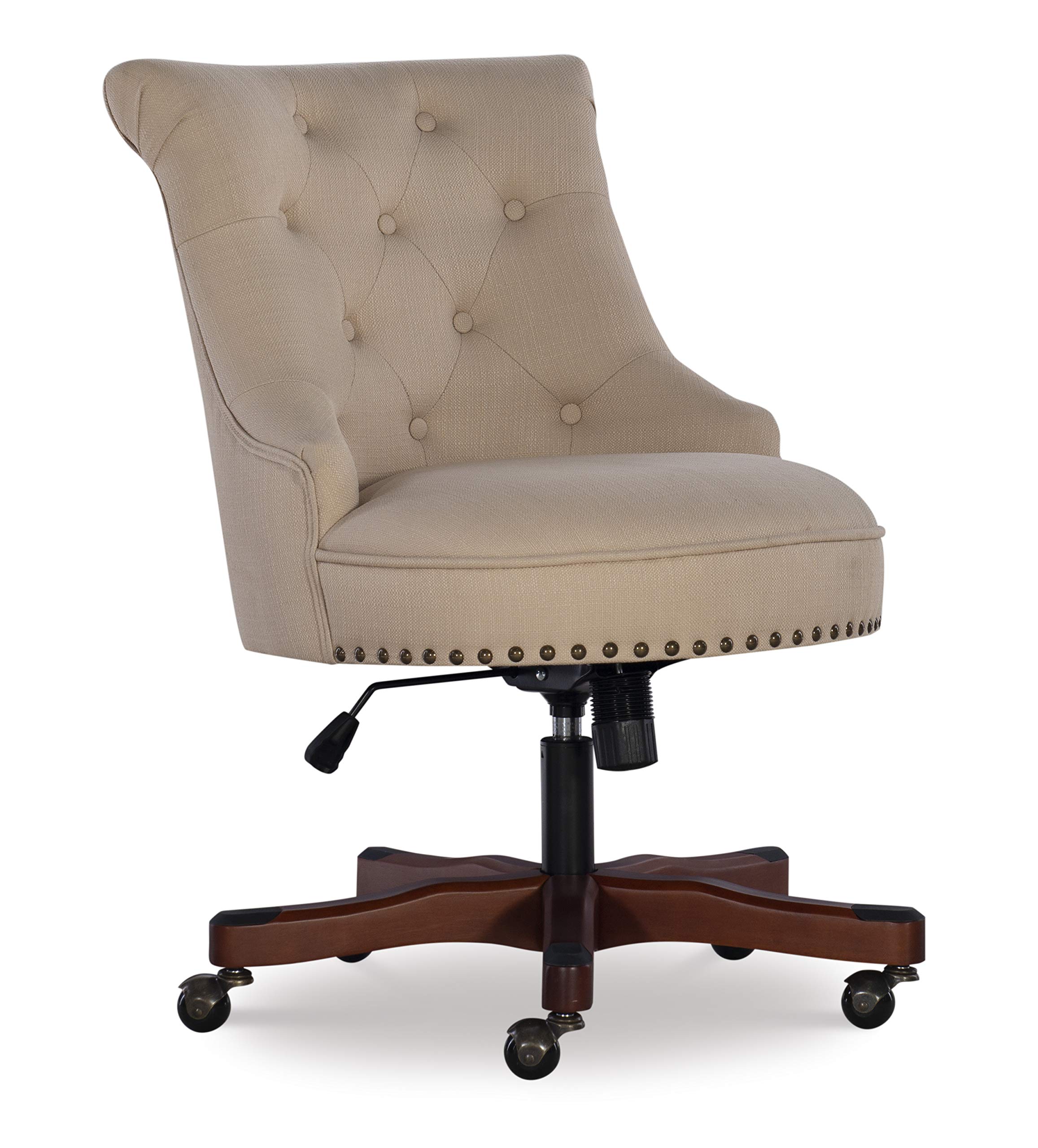 LinonHome Décor Leslie Beige Office Chair