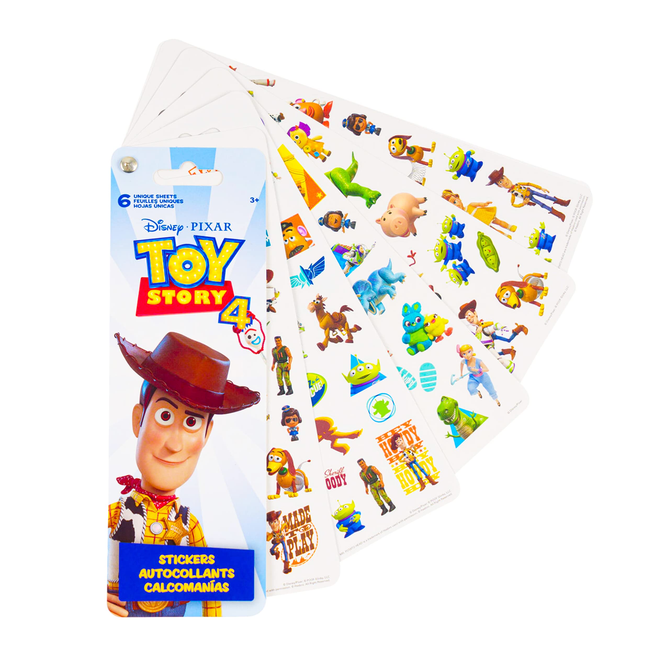 Zestaw naklejek Toy Story Party Favors – zestaw zawiera 240 naklejek Toy Story z dodatkowymi naklejkami z myszką Miki (12 arkuszy naklejek, artykuły imprezowe)