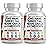 Clean Nutraceuticals Lions Mane 20in1 Mushroom Supplement with Turkey Tail Reishi Cordyceps Chaga Maitake Meshima Poria Cocos Shiitake Oyster Porcini Enoki - 2Pack
