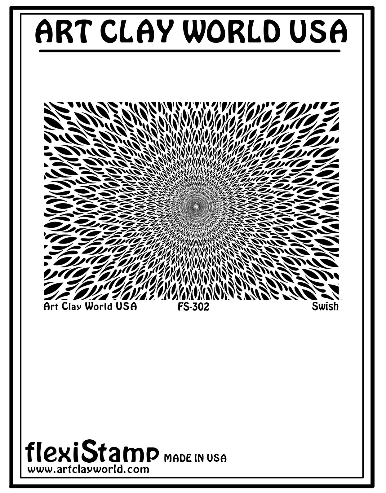 Flexistamps Texture Sheets Swish Design - 1 Pc.