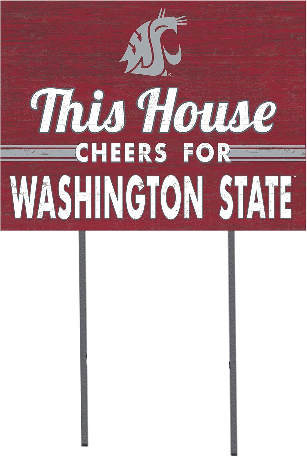 KH Sports Fan 18x24 Lawn Sign Washington State Cougars
