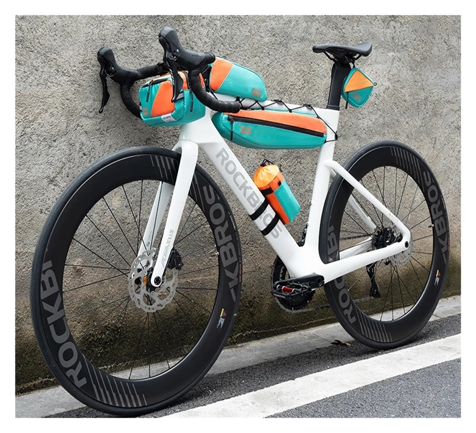 Borsa combinata for ciclismo con tubo triangolare anteriore da 1 pezzo