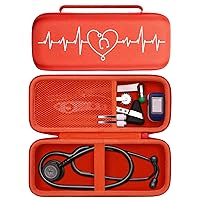 Vista 13 de Estuche para estetoscopio LTGEM para 3M Littmann Cardiology III, II, IV, 3M Littmann Master Cardiology/MDF MDOne de acero inoxidable, accesorios
