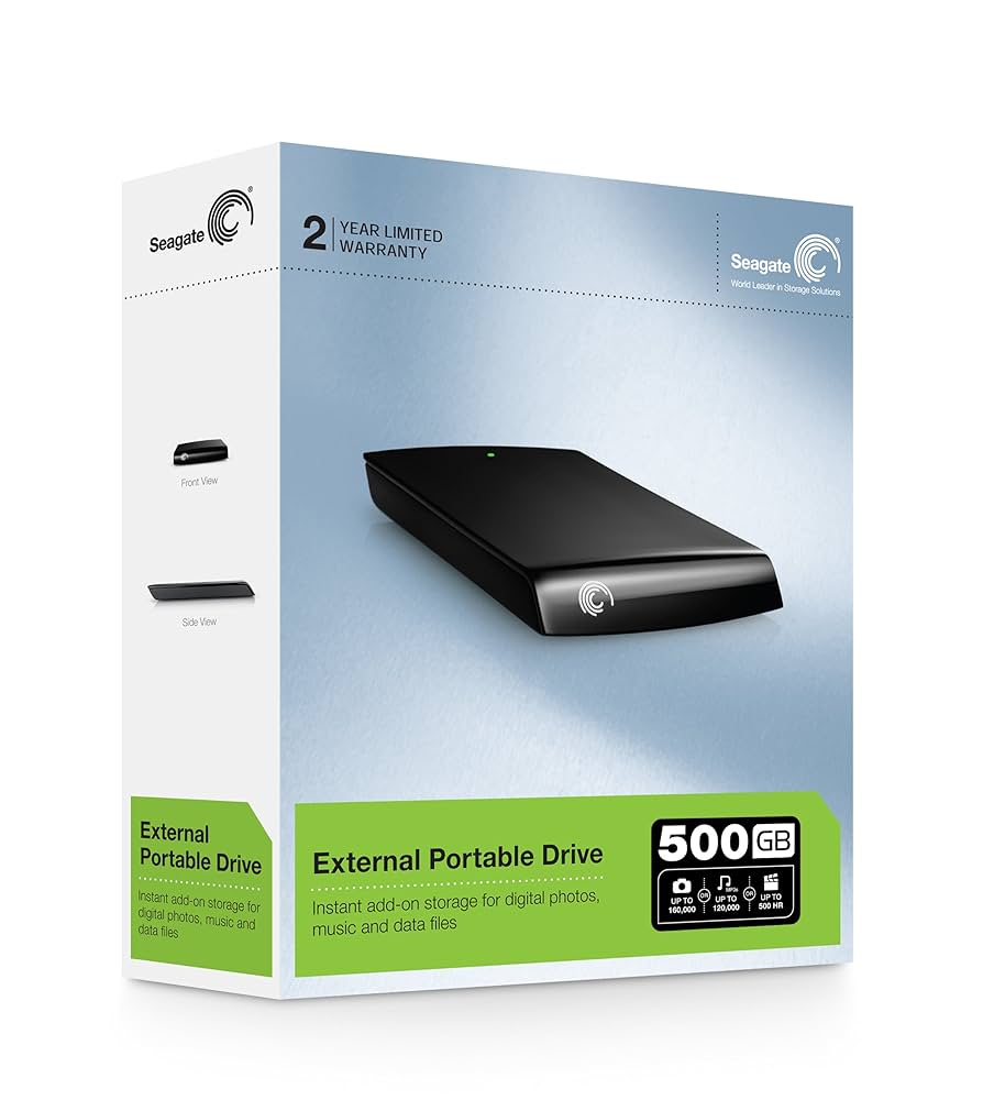 外付けハードディスク・ドライブ SEAGATE Expansion Portable Drive 500GB Seagate 500GB Expansion Portable Hard Drive STBX500100 B&H Photo