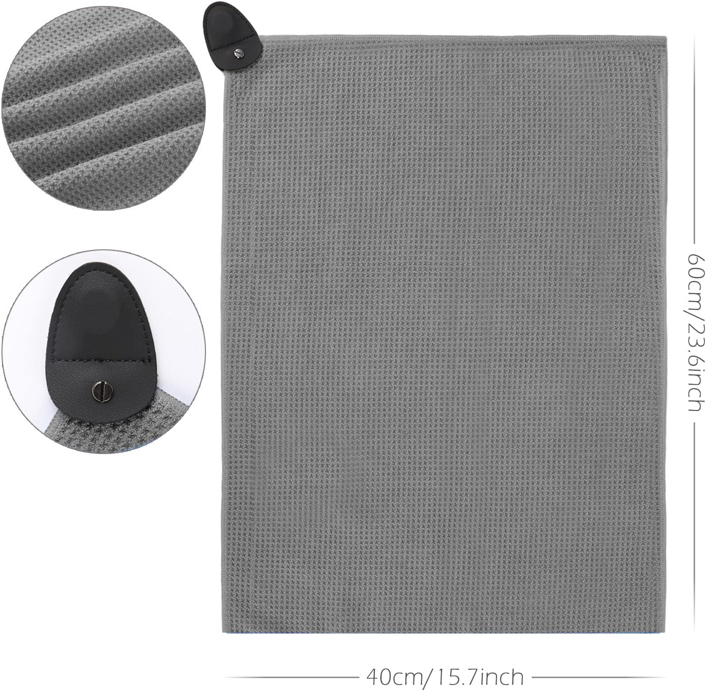 review River Hill Golf Golf Club Hook Magnetic Towel Microfiber Golf Cleaning Quick-Drying Towel, Attaches to Golf Cart, Club or Golf Hub, Industrial Strength Magnet can Fix Golf Towel