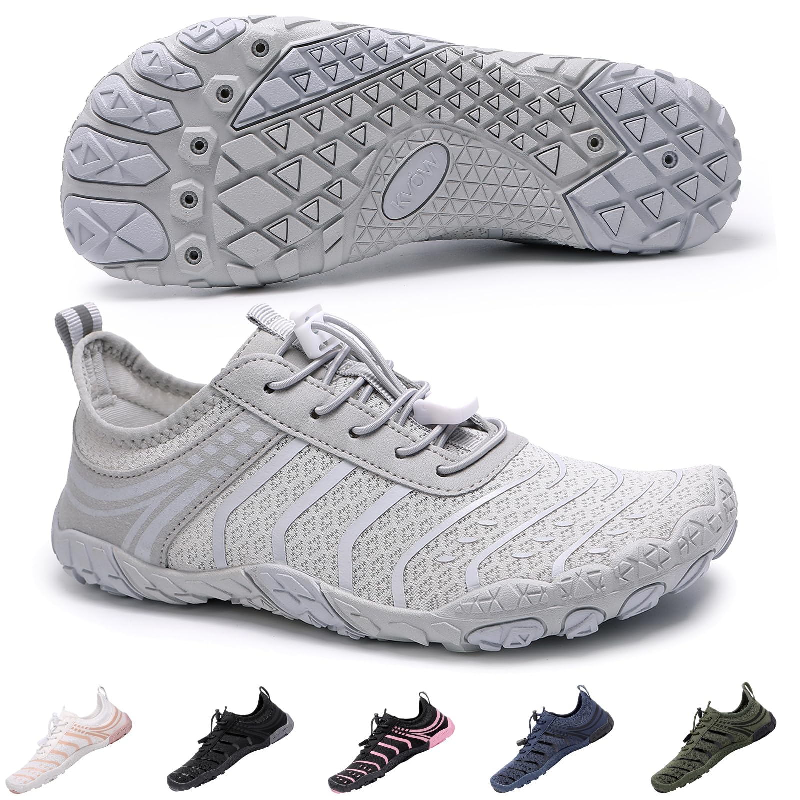 SIOSNETA Hike Barefoot Shoes for Women Men, Breathable Non-Slip Athletic Footwear, Wide Toe Water Shoes for Hiking, Non-Slip Neuropathy Shoes for Women Men, Grounded Comfort wear