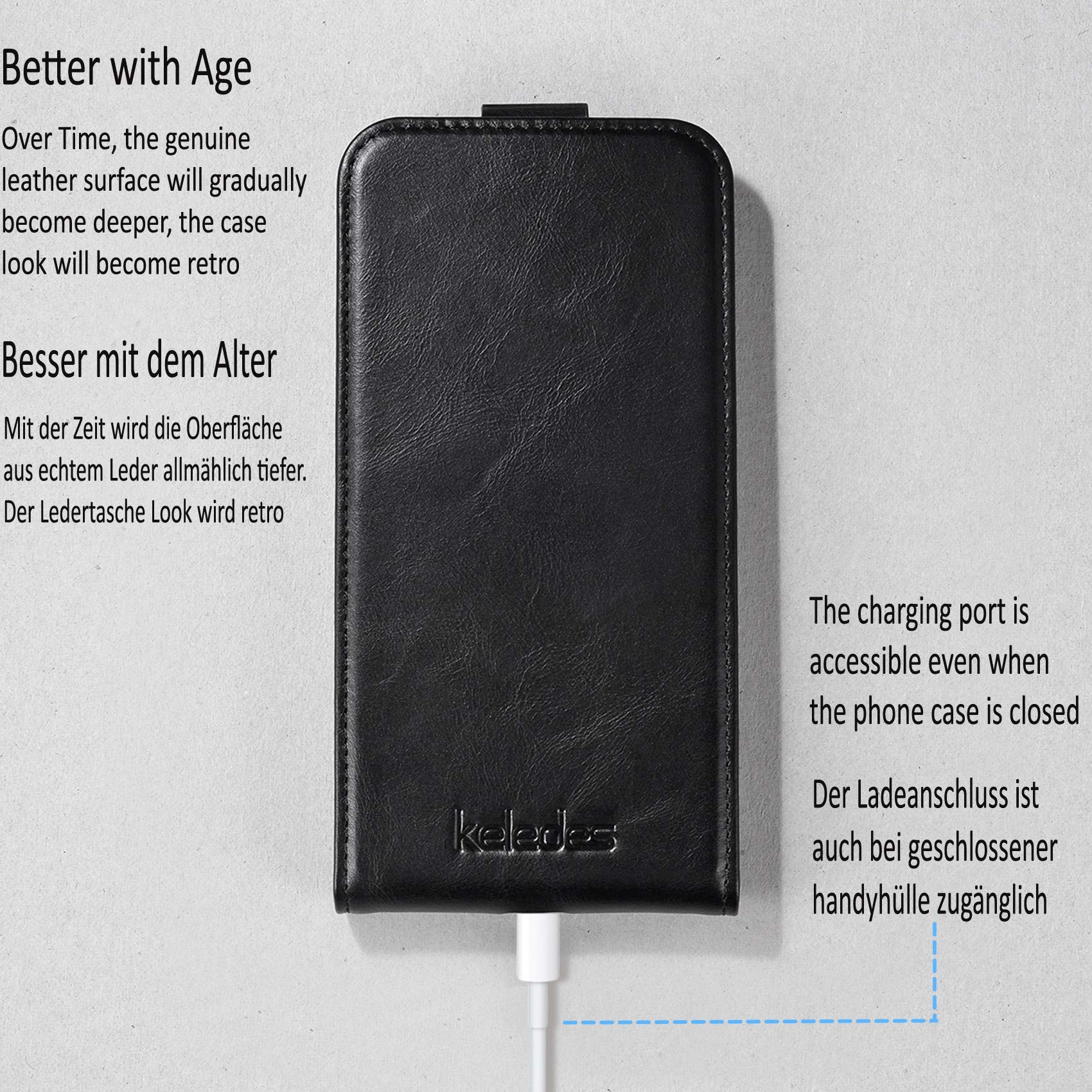 Cover Portafoglio Con Magnete Per IPhone 12 / IPhone 12 Pro - Pelle PU Con 3 Slot Carte E Supporto - Antiurto Grigia