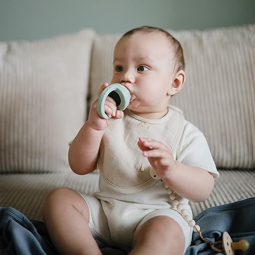 Miniatura 3 de mushie Babero de muselina para bebé, algodón suave para goteos, babas y alimentaciones infantiles, ajuste ajustable, paquete de 2