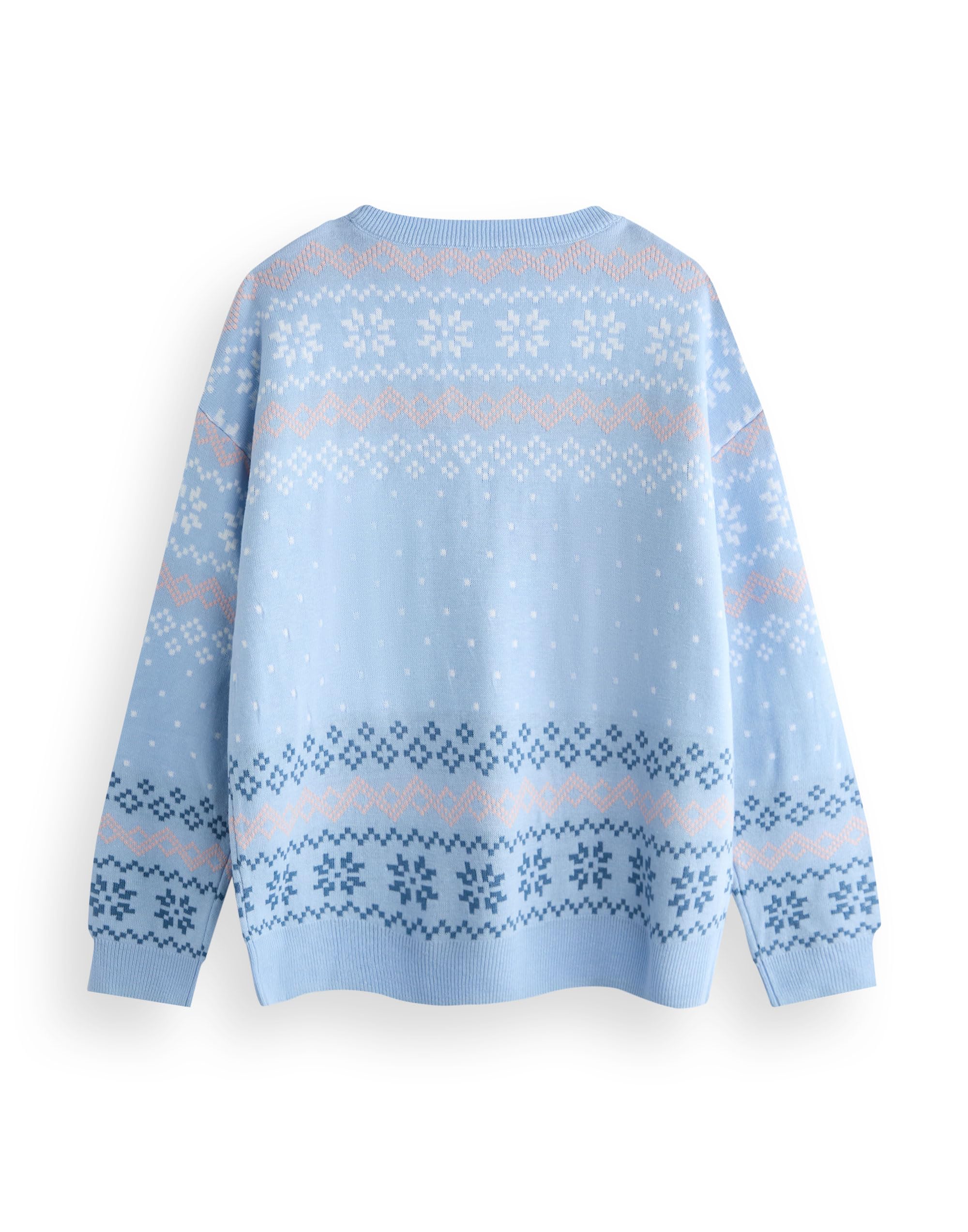 Disney Maglione Natalizio da Donna Lilo & Stitch in Blu | Caldo Maglione Lavorato a Maglia con Grafica per Adulti | Vacanza Festiva