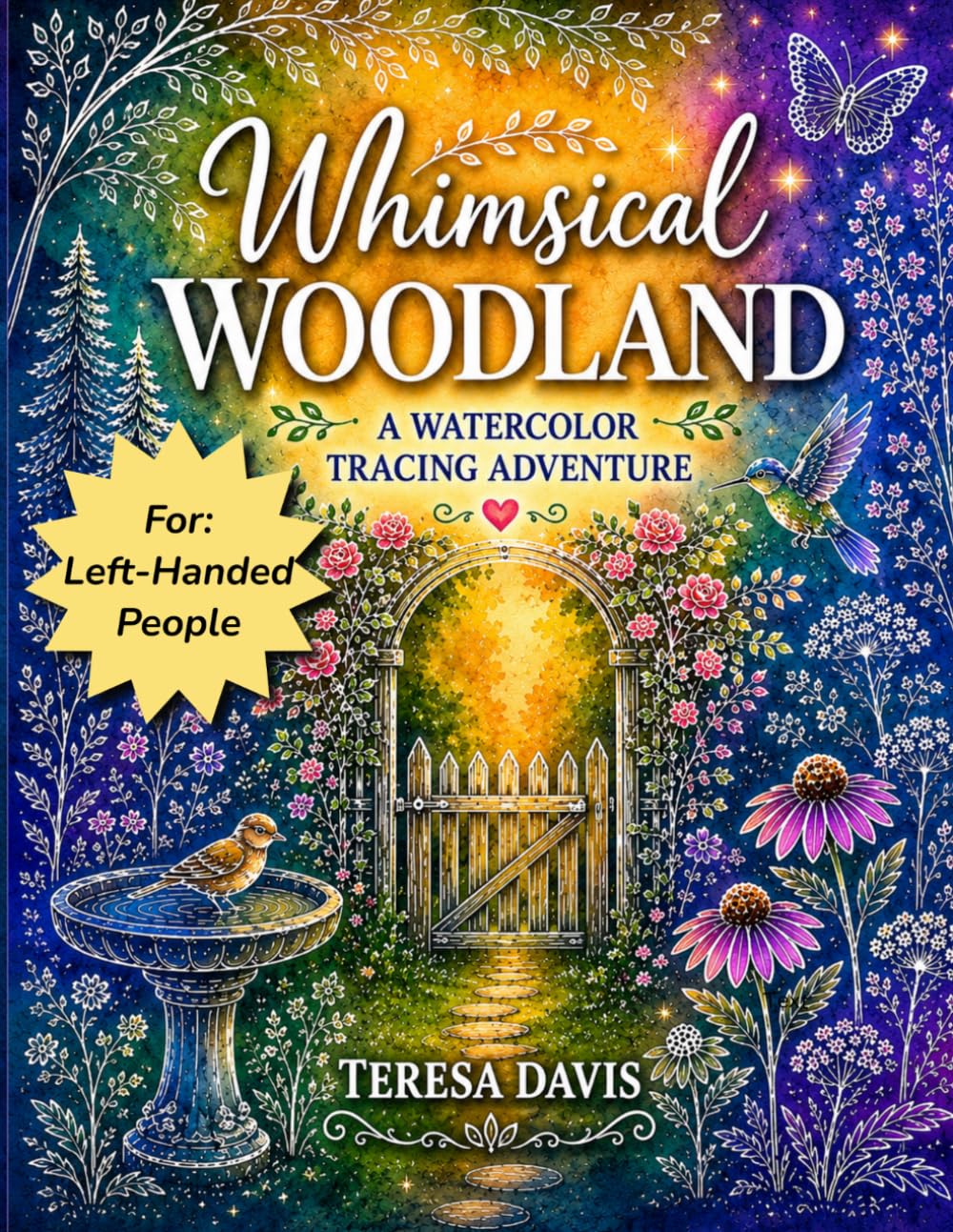 Whimsical Woodland: A Watercolor Tracing Adventure for Left-Handed People