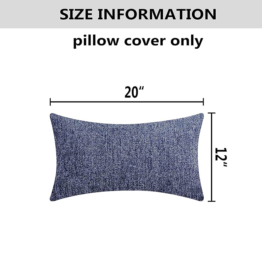 クッションカバー Cushion Cover navy line Navy/blue Cushion Cover With Piped Edge | 9 Piping Colour
